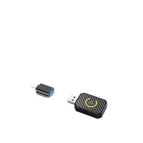 2‑in‑1 Wireless Adapter for CarPlay & Android Auto (Wired to Wireless)