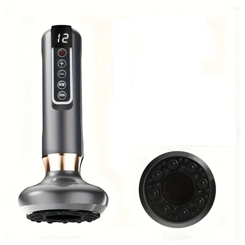 Electric Gua Sha Scraping & Vacuum Cupping Massager – 12‑Level Heating, Rechargeable & Cordless