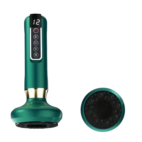 Electric Gua Sha Scraping & Vacuum Cupping Massager – 12‑Level Heating, Rechargeable & Cordless
