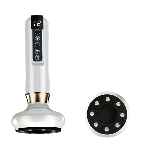 Electric Gua Sha Scraping & Vacuum Cupping Massager – 12‑Level Heating, Rechargeable & Cordless