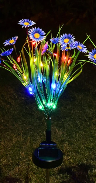 Solar Garden Lights – LED Flower Stake Lamp for Outdoor Yard & Patio Décor (Waterproof)