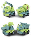 Dinosaur Engineering DIY Take-Apart Construction Toy Cars – Build & Play STEM Gift for Boys