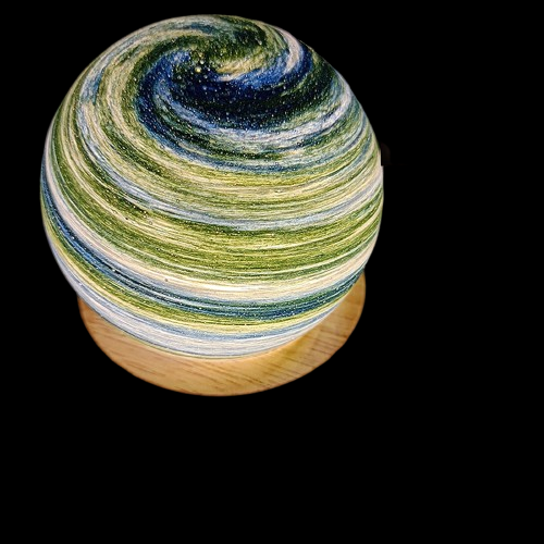 Colorful USB Rainbow Planet Night Light - Decorative Astronomical Ornaments for Desktop & Art Crafts