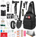 Monterra Survival Kit. First Aid. 214 Pcs. Emergency Gear and Supplies. Bug Out Go Bag. EDC. Molle System Backpack. Hiking. Camping. Outdoor Accessories. Gifts for Men
