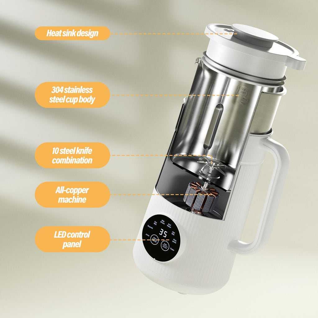 IAGREEA Nut Milk Maker 35oz | Almond Oat Soy Plant-Based Milk Machine