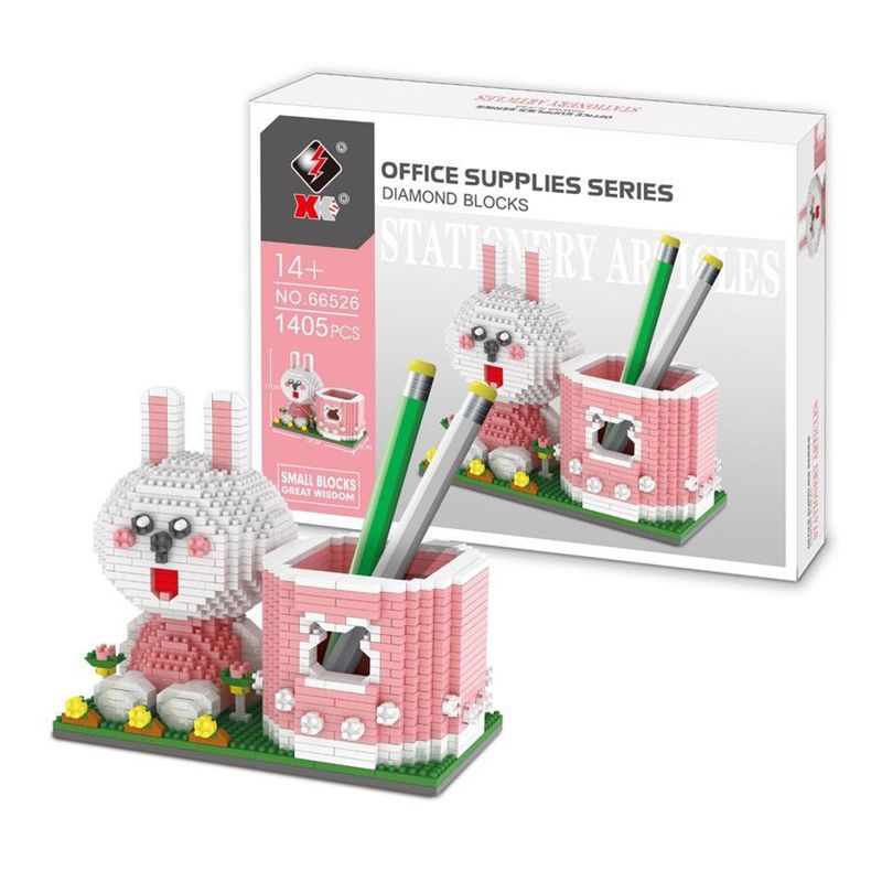 Disney Series Building Block Pen Holder – Stitch Winnie the Pooh DIY Puzzle Assembly Toy and Desk Organizer
