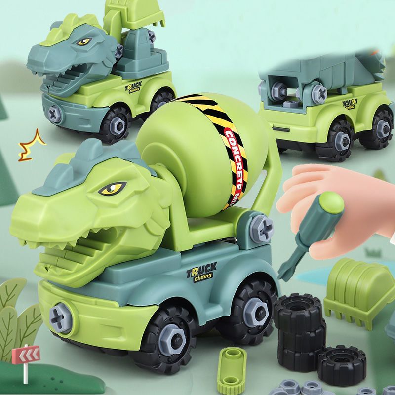 Dinosaur Engineering DIY Take-Apart Construction Toy Cars – Build & Play STEM Gift for Boys