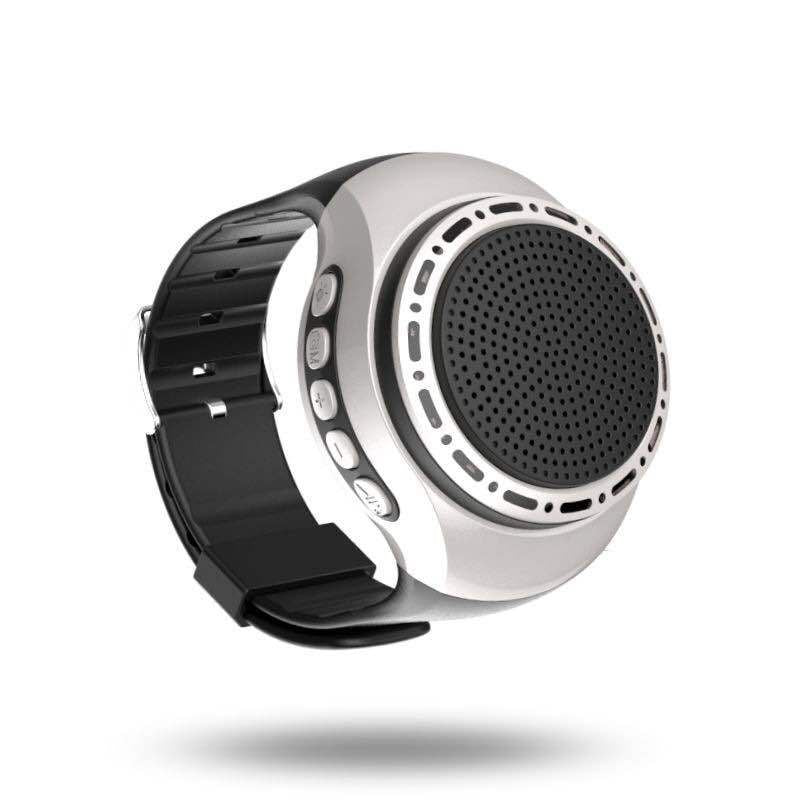 Wearable Bluetooth Speaker Watch – MP3 Player, FM Radio, Selfie & Colorful LED Lights | Waterproof