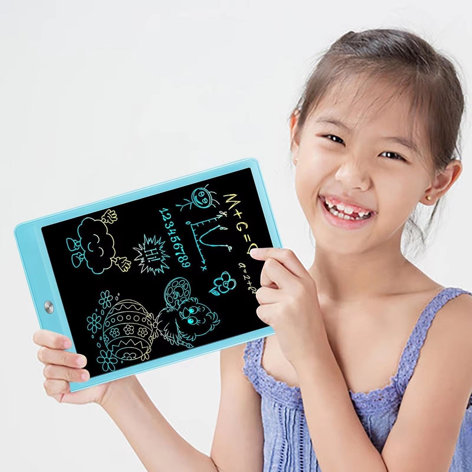 10‑Inch LCD Writing Tablet for Kids – Erasable Doodle Board with Free Practice Copybook Gift