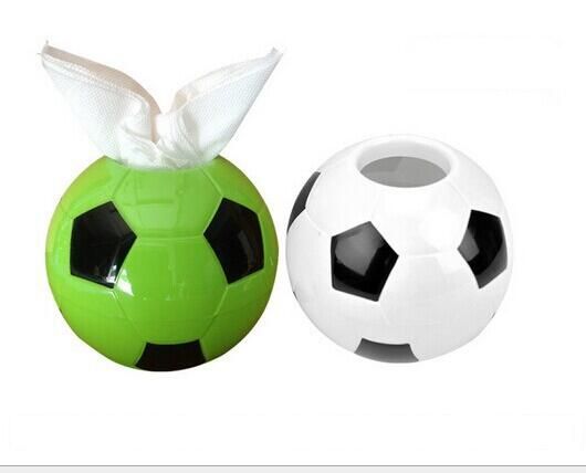 Football‑Shaped Tissue Holder – Creative Round Tissue Box for Home, Office, Bathroom & Car