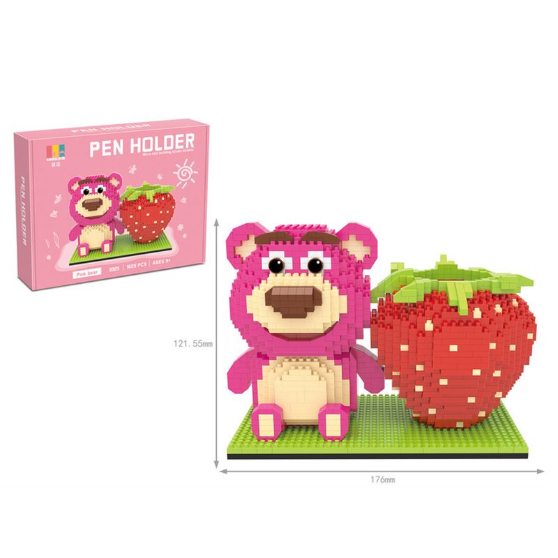 Disney Series Building Block Pen Holder – Stitch Winnie the Pooh DIY Puzzle Assembly Toy and Desk Organizer