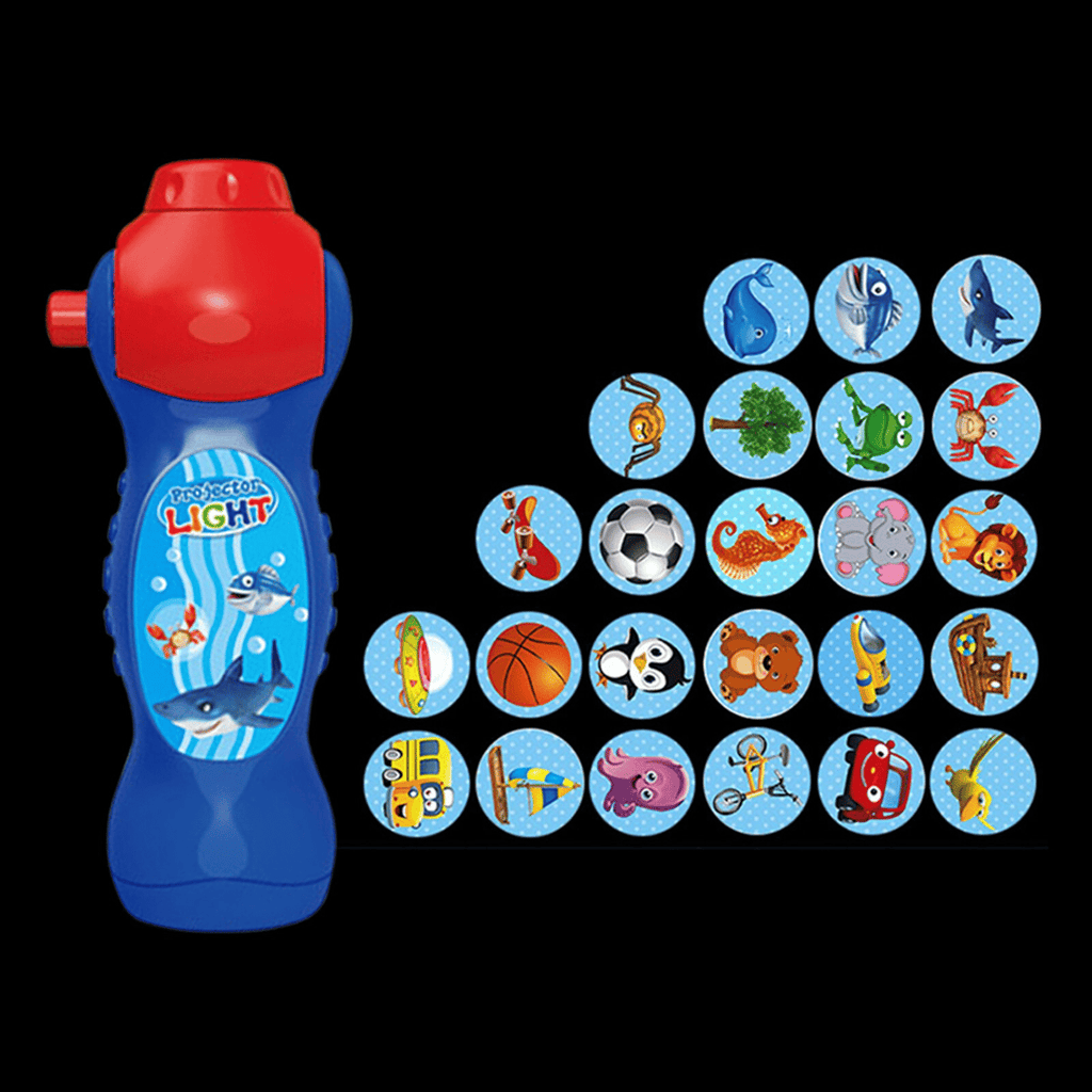 Kids Projection Lamp Toy – Educational Learning Flashlight with Image Discs for Ages 3–7