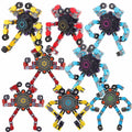 Deformable Fidget Robot Set – 8‑Pack DIY Fingertip Spinners & Transforming Robot Toys