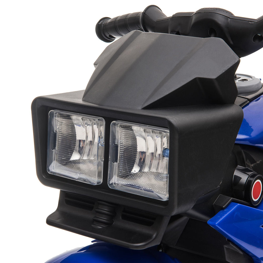 Kids 6V Electric Motorbike – Ride‑On Motorcycle Toy with Music, Horn & Headlights (Blue)