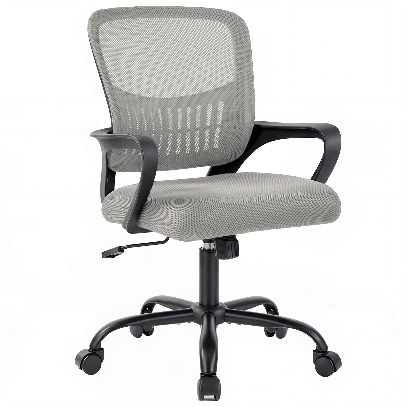 Ergonomic Adjustable Office Chair – Rotating Back‑Style Desk Chair with Lumbar Support & Armrests