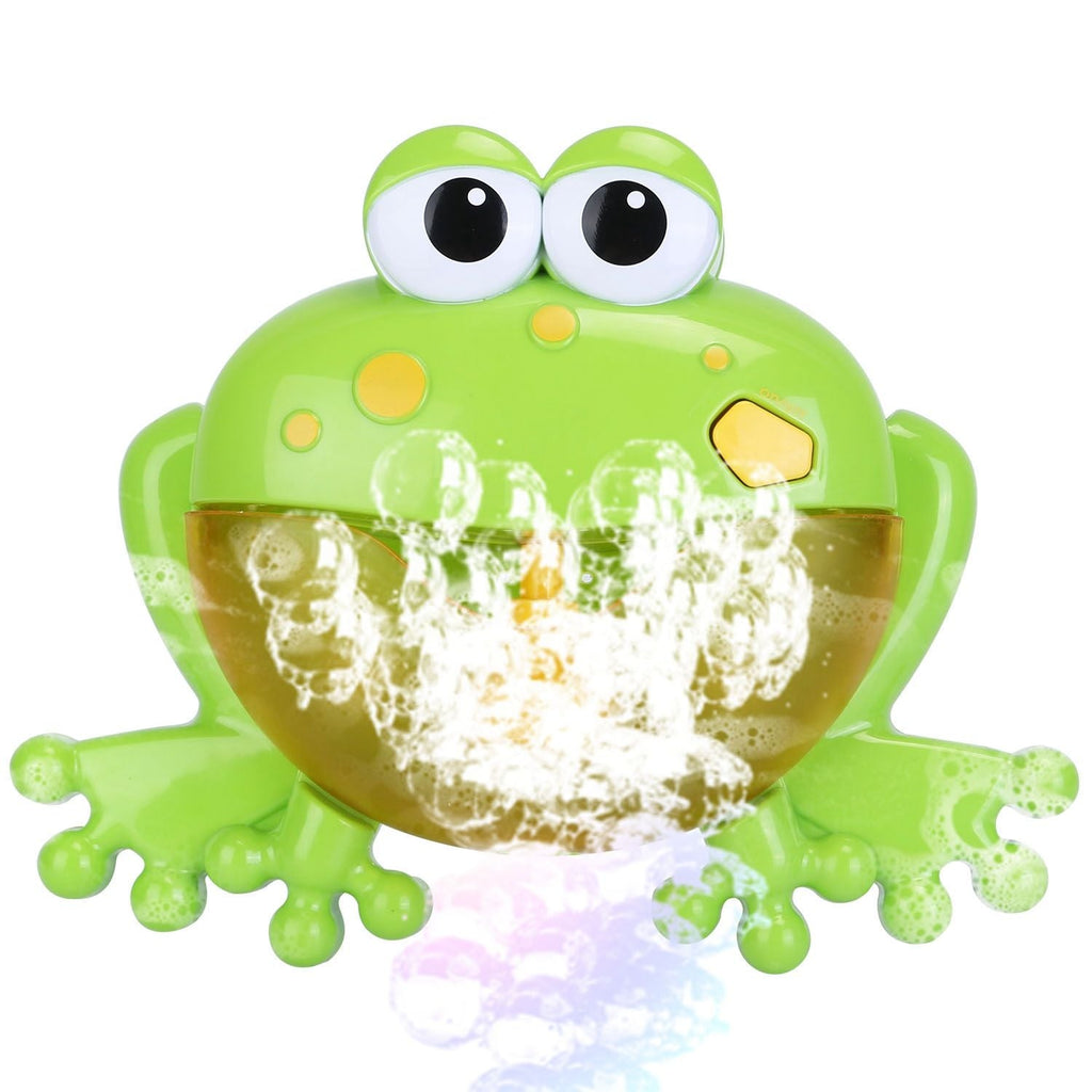 Frog Bubble Machine – Automatic Bubble Blower for Kids, Indoor/Outdoor Bubble Maker Toy
