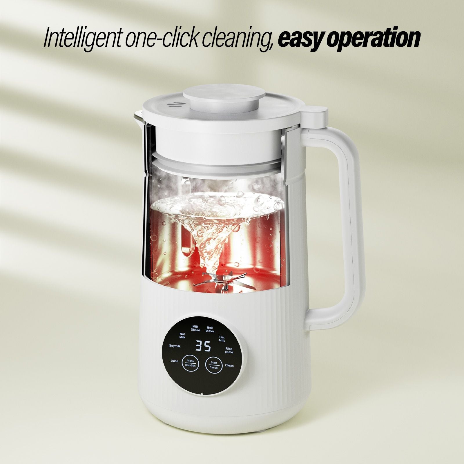 IAGREEA Nut Milk Maker 35oz | Almond Oat Soy Plant-Based Milk Machine