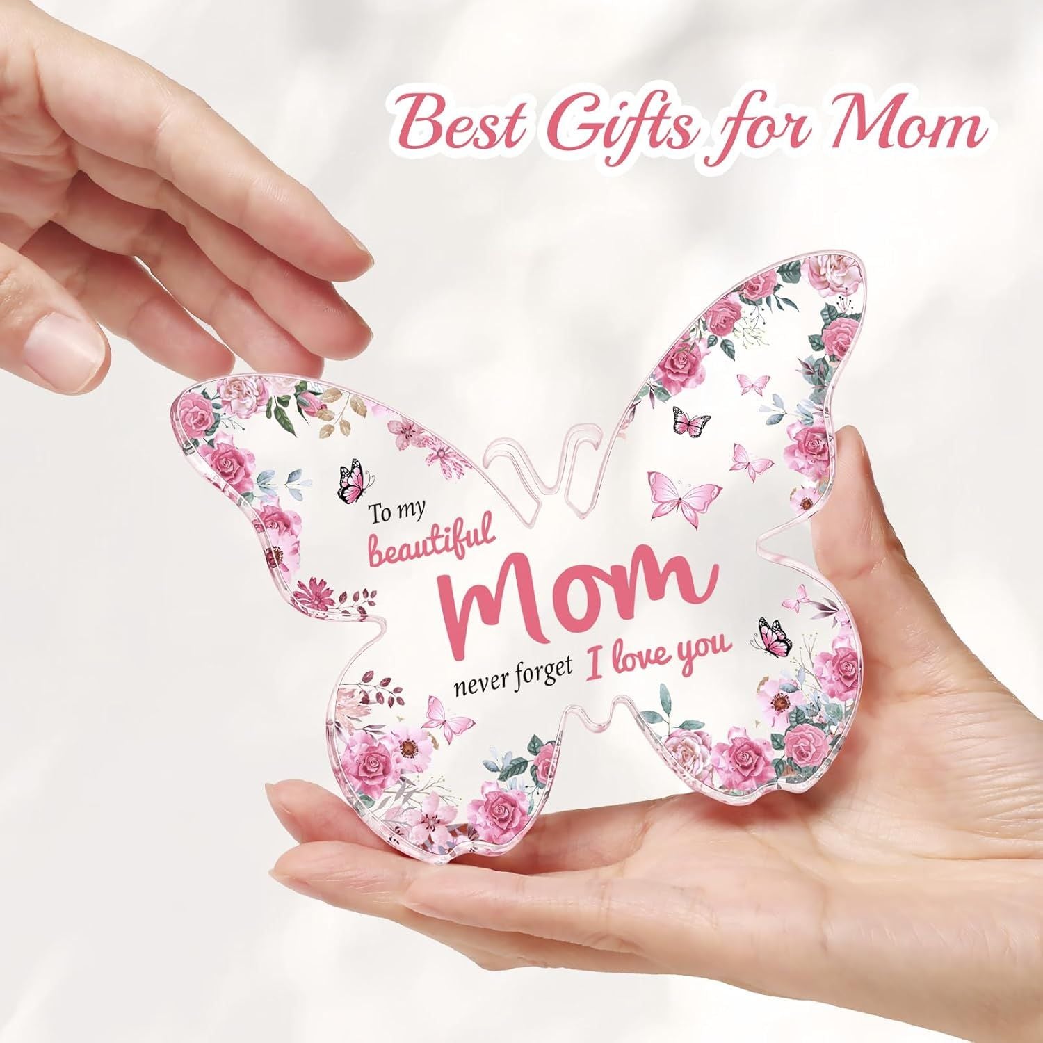 Butterfly Acrylic Keepsake Gift for Mom & Teacher | Sentimental Decoration