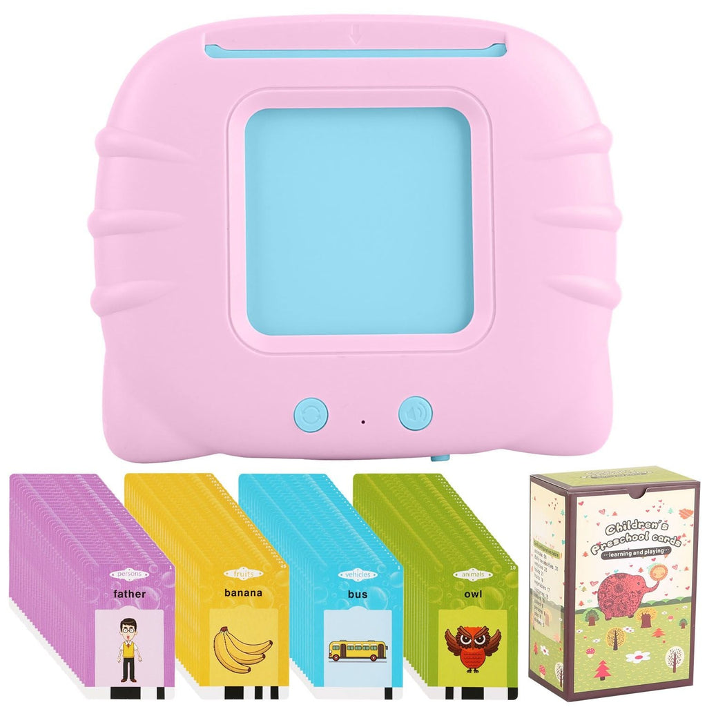 Talking Flash Cards Learning Machine – 224 Words, 112 Double‑Sided Cards, Cognitive Audio Reader for Toddlers (Ages 1–5)