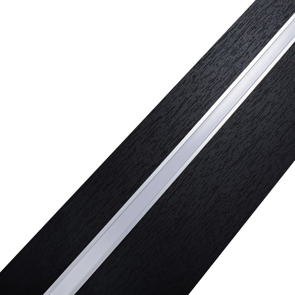 18.11" Floating Wall Shelves with LED Lighting – Black Wood Shelves with Invisible Brackets for Bathroom, Bedroom, Kitchen & Living Room