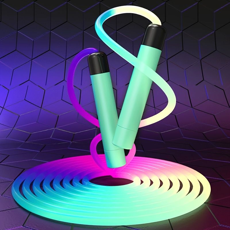 LED Light‑Up Jump Rope – Fast Speed, Anti‑Tangle Design with Soft Silicone Handles | Fitness, Training & Fun