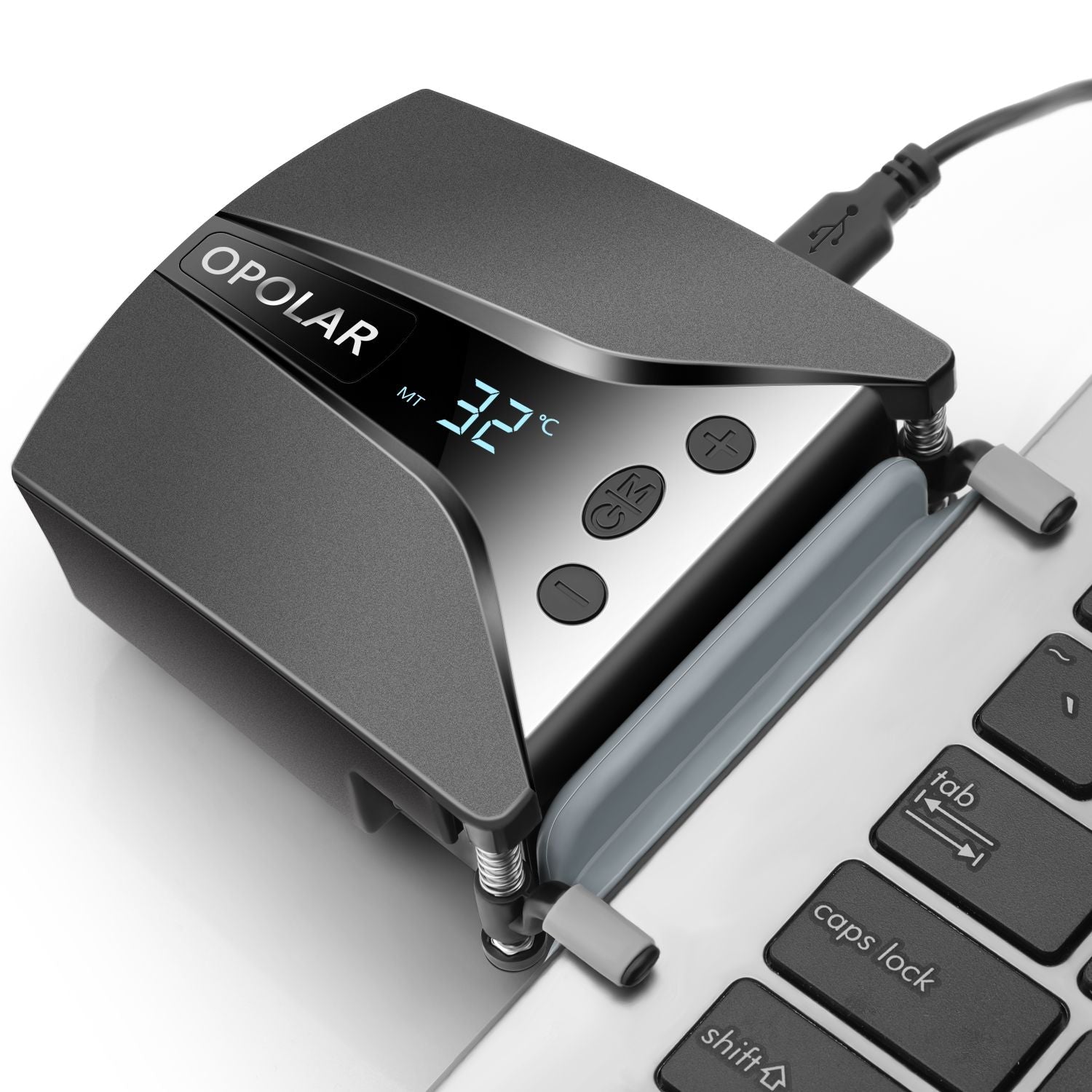 Laptop Fan Cooler with LED Temp Display – 13‑Speed 2600–5000RPM Vacuum Cooler with Auto Temp Detection