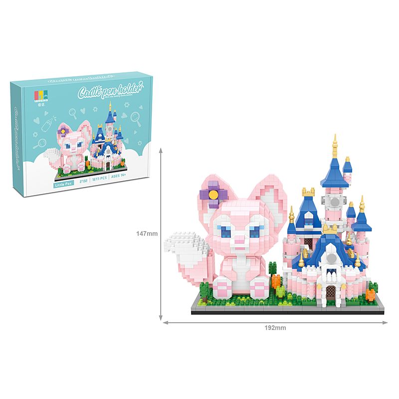 Disney Series Building Block Pen Holder – Stitch Winnie the Pooh DIY Puzzle Assembly Toy and Desk Organizer