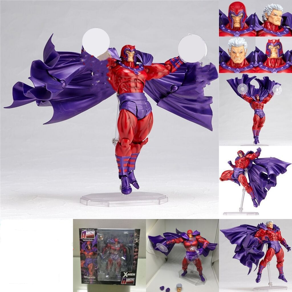 Marvel Revoltech Action Figure – Carnage Deadpool Spider-Man Venom Wolverine Magneto Captain America Gwen Stacy Collectible Toy