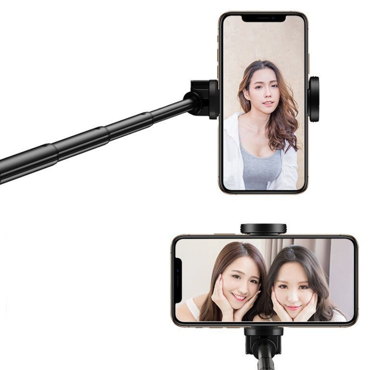 Invisi Mini Selfie Stick – Compact, Foldable & Extendable Bluetooth Selfie Stick