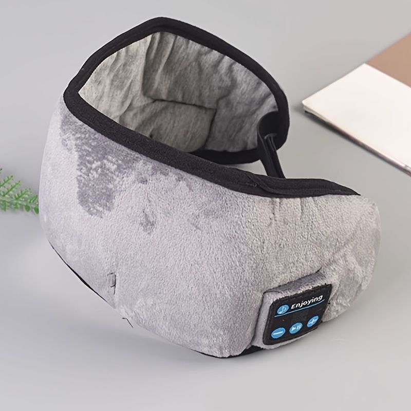 Wireless Sleep Mask Headphones — Bluetooth Music Eye Mask for Side Sleepers, Ultra0Soft Thin Speakers for Men & Women
