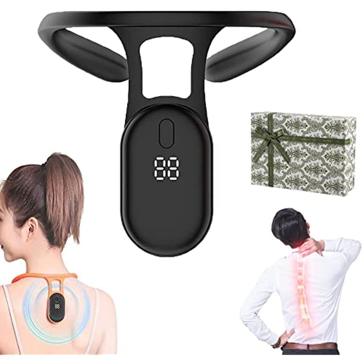 Smart Posture Corrector with Vibration Reminder – Adjustable Back Support Trainer