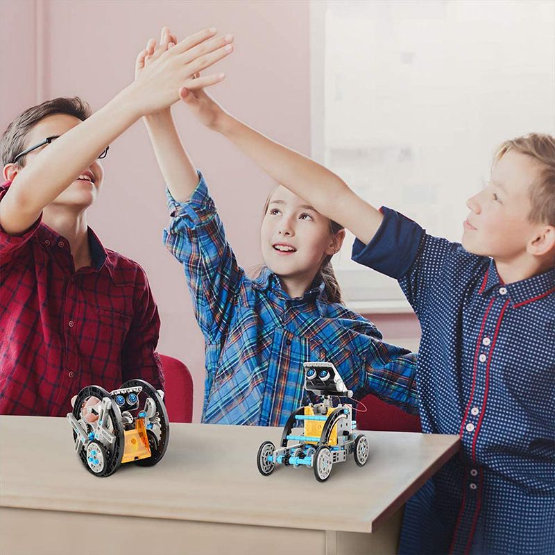 12-in-1 STEM Solar Robot Kit for Kids — Educational DIY Science Toy for Ages 8-13