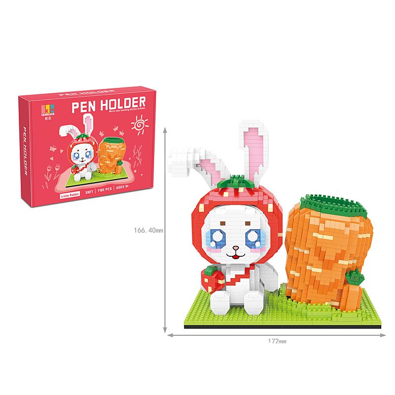 Disney Series Building Block Pen Holder – Stitch Winnie the Pooh DIY Puzzle Assembly Toy and Desk Organizer