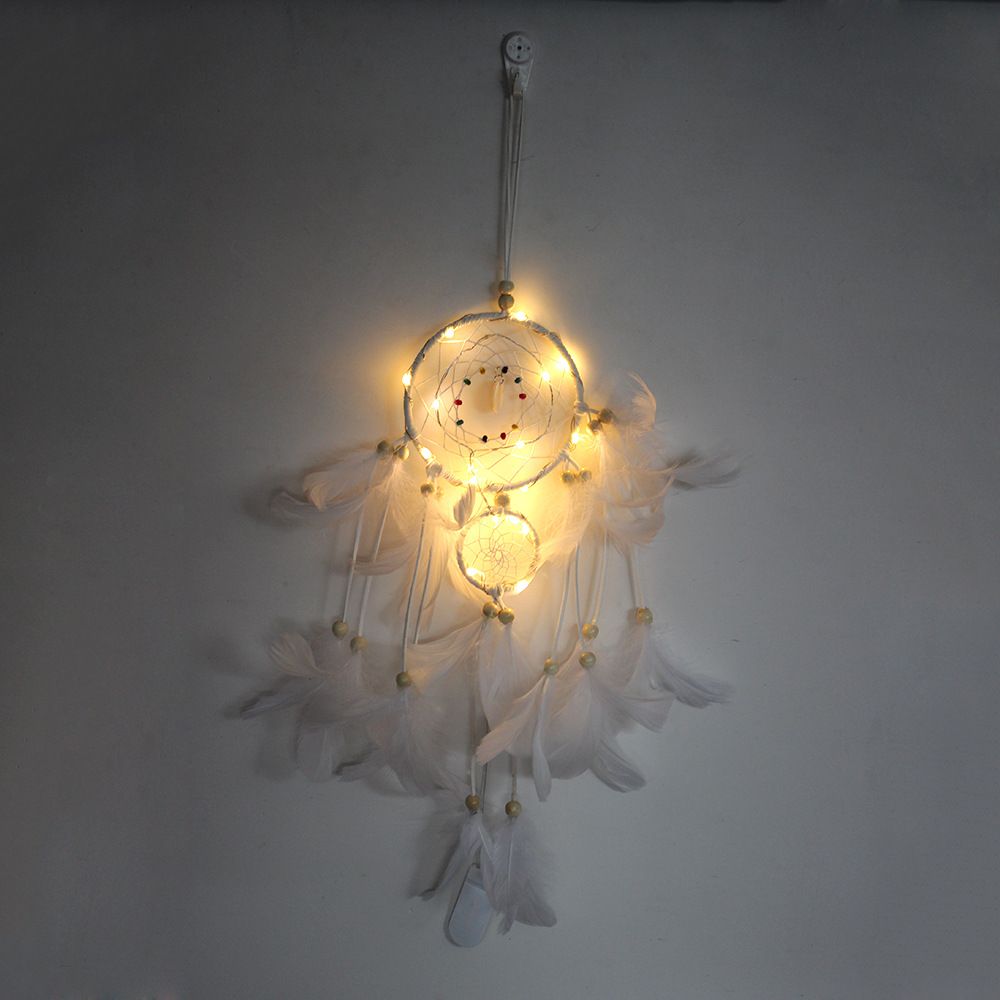Dream Catcher Night Light – Boho Wall Hanging Ornament Bedroom Decor Gift