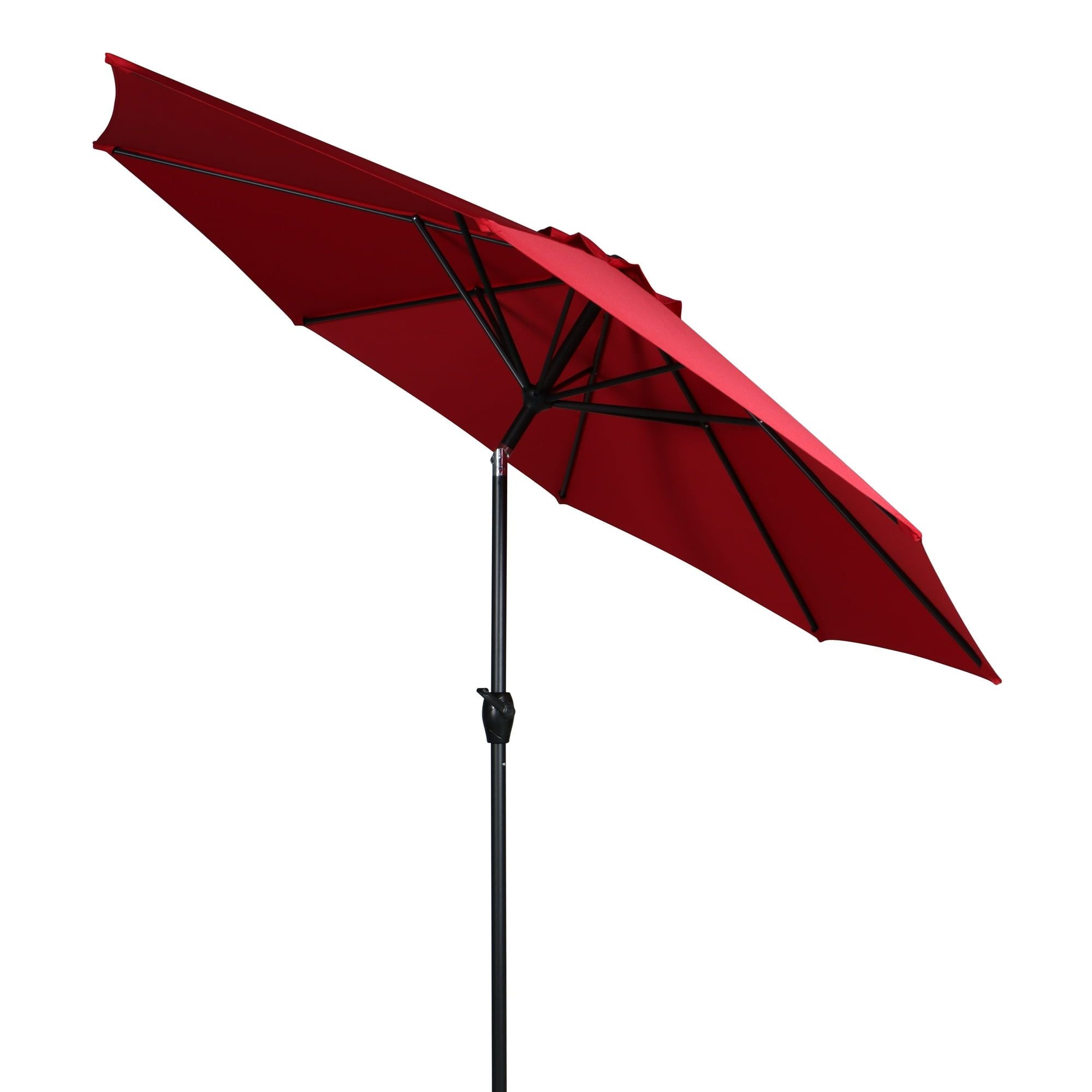 9 ft Crank Lift Patio Umbrella with 3-Position Tilt – Outdoor Sun Shade for Patio, Deck & Garden