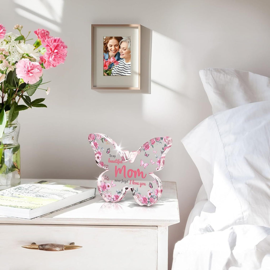Butterfly Acrylic Keepsake Gift for Mom & Teacher | Sentimental Decoration