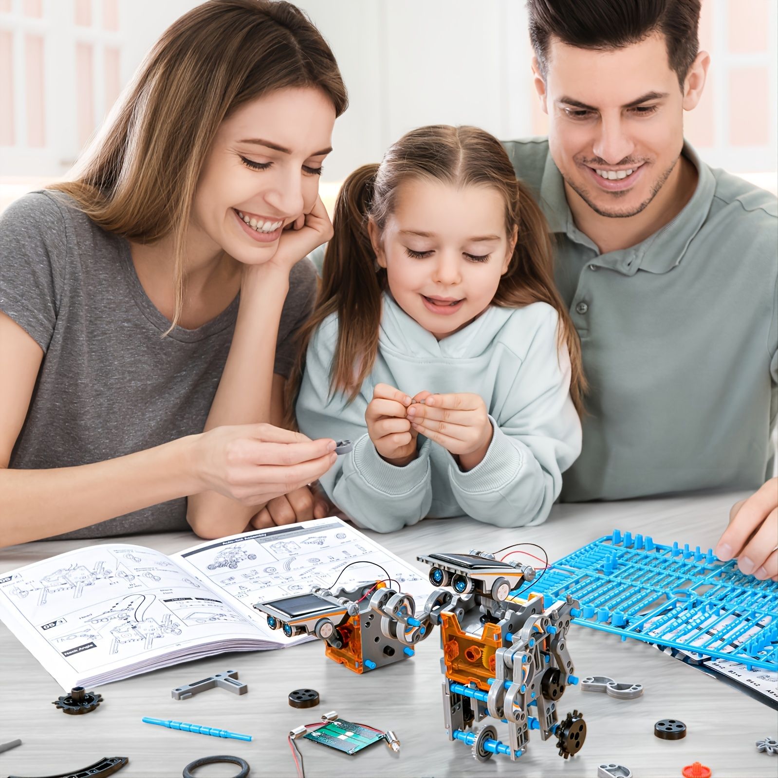 12-in-1 STEM Solar Robot Kit for Kids — Educational DIY Science Toy for Ages 8-13