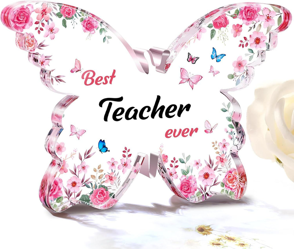 Butterfly Acrylic Keepsake Gift for Mom & Teacher | Sentimental Decoration
