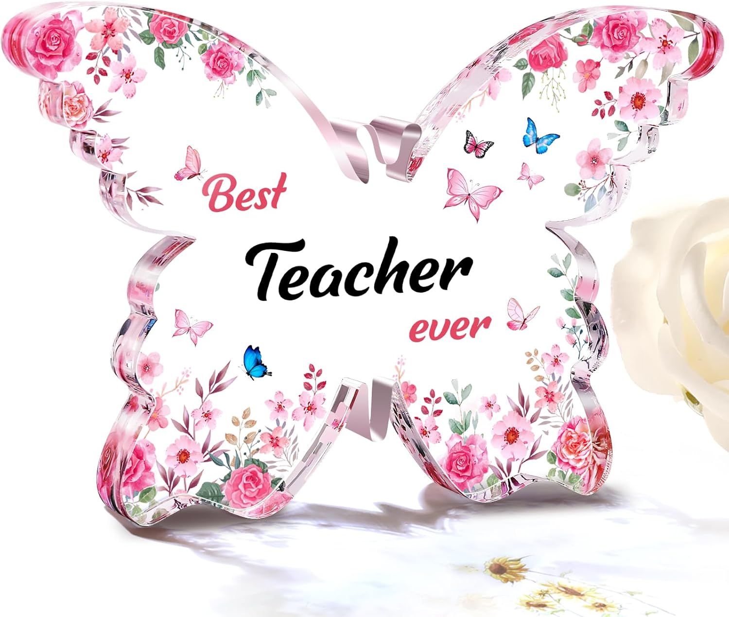 Butterfly Acrylic Keepsake Gift for Mom & Teacher | Sentimental Decoration