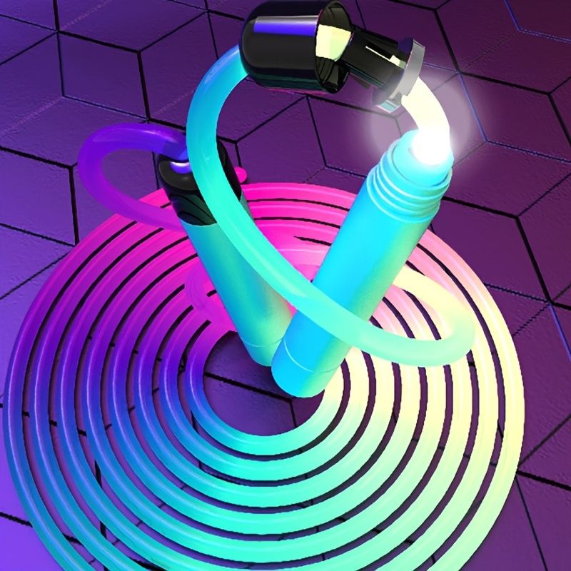 LED Light‑Up Jump Rope – Fast Speed, Anti‑Tangle Design with Soft Silicone Handles | Fitness, Training & Fun