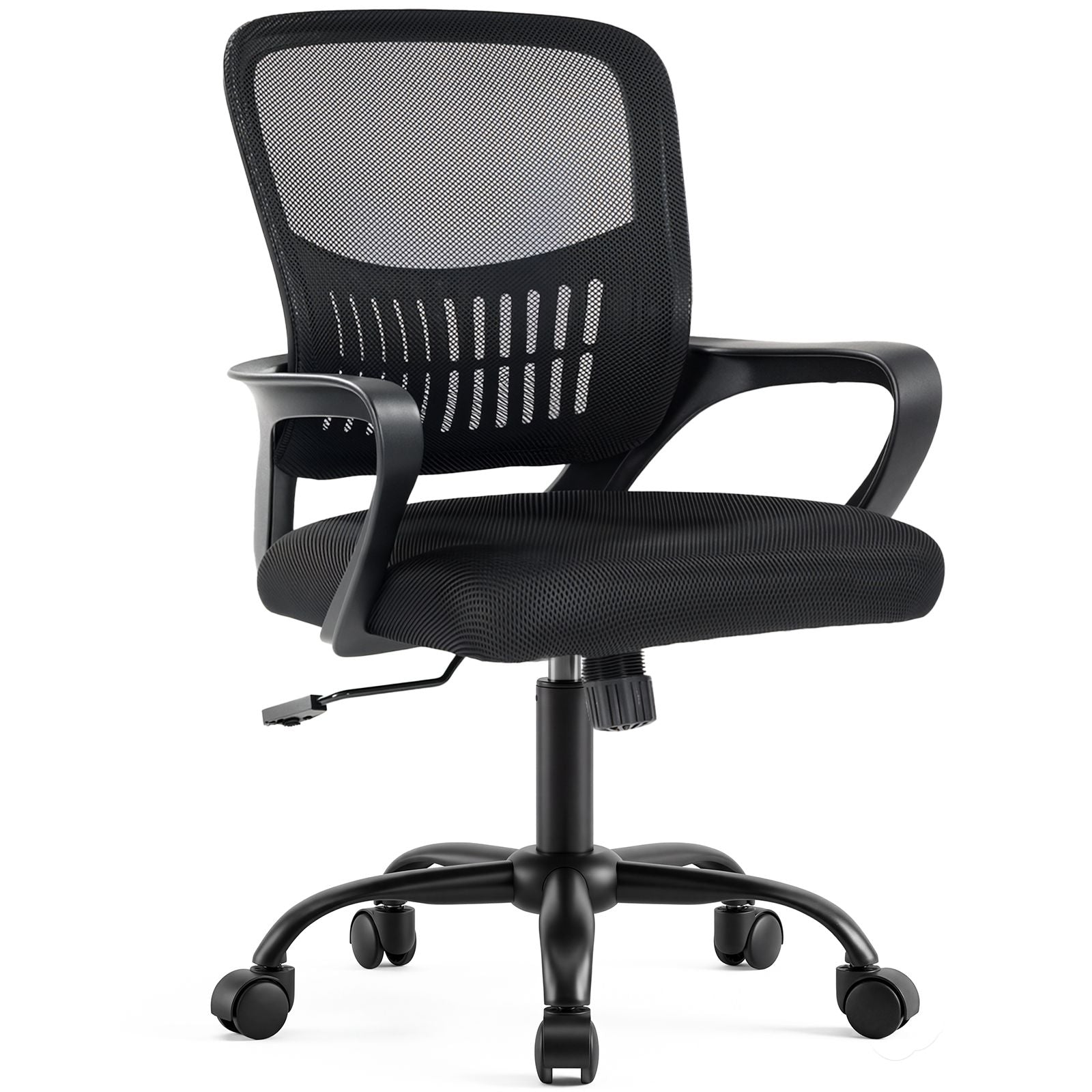 Ergonomic Adjustable Office Chair – Rotating Back‑Style Desk Chair with Lumbar Support & Armrests
