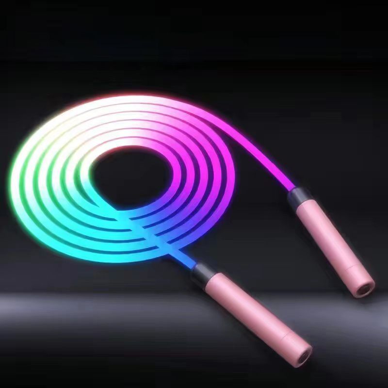 LED Light‑Up Jump Rope – Fast Speed, Anti‑Tangle Design with Soft Silicone Handles | Fitness, Training & Fun