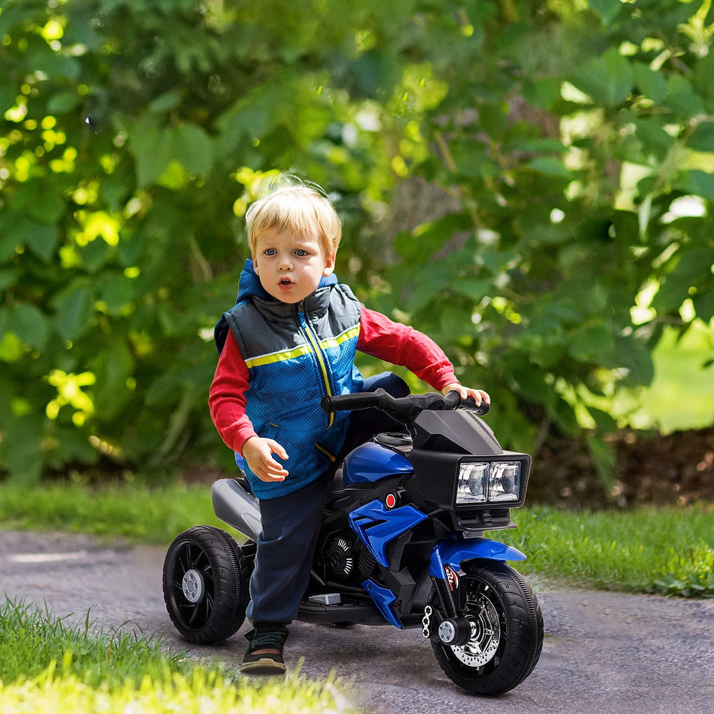 Kids 6V Electric Motorbike – Ride‑On Motorcycle Toy with Music, Horn & Headlights (Blue)