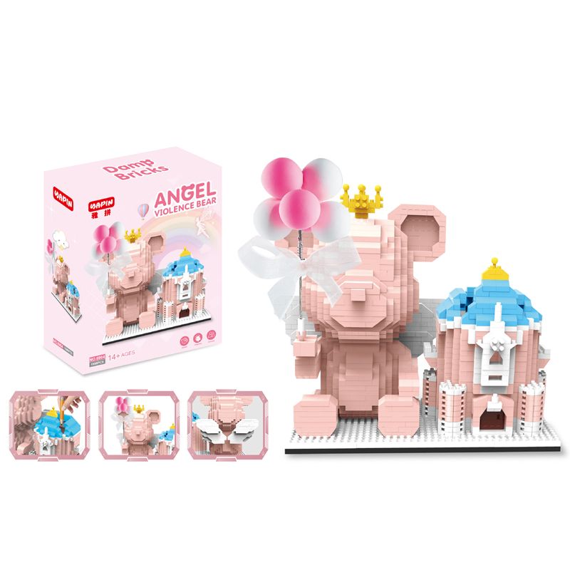 Disney Series Building Block Pen Holder – Stitch Winnie the Pooh DIY Puzzle Assembly Toy and Desk Organizer