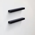 18.11" Floating Wall Shelves with LED Lighting – Black Wood Shelves with Invisible Brackets for Bathroom, Bedroom, Kitchen & Living Room