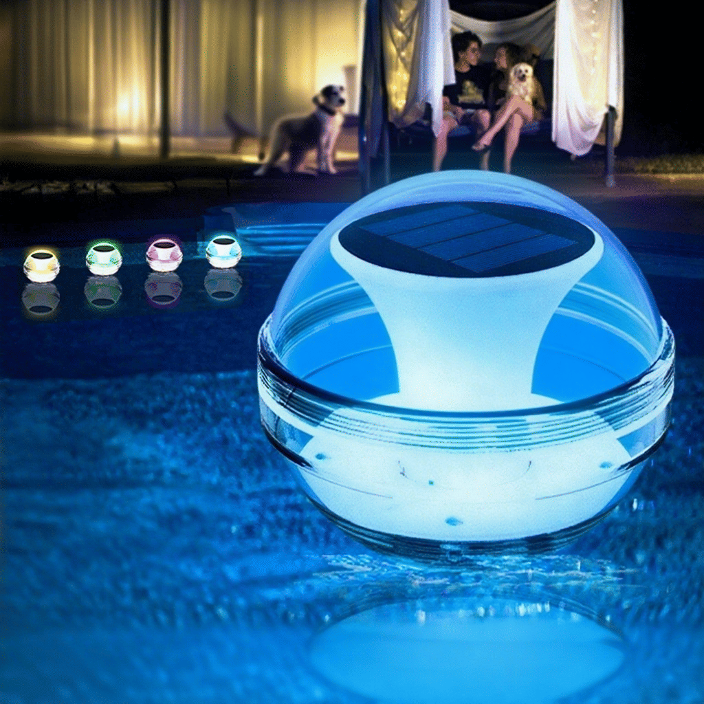 Solar Floating Pool Lights – 6‑Pack Color‑Changing LED Waterproof Glow Globes (Solar Powered, IPX7)