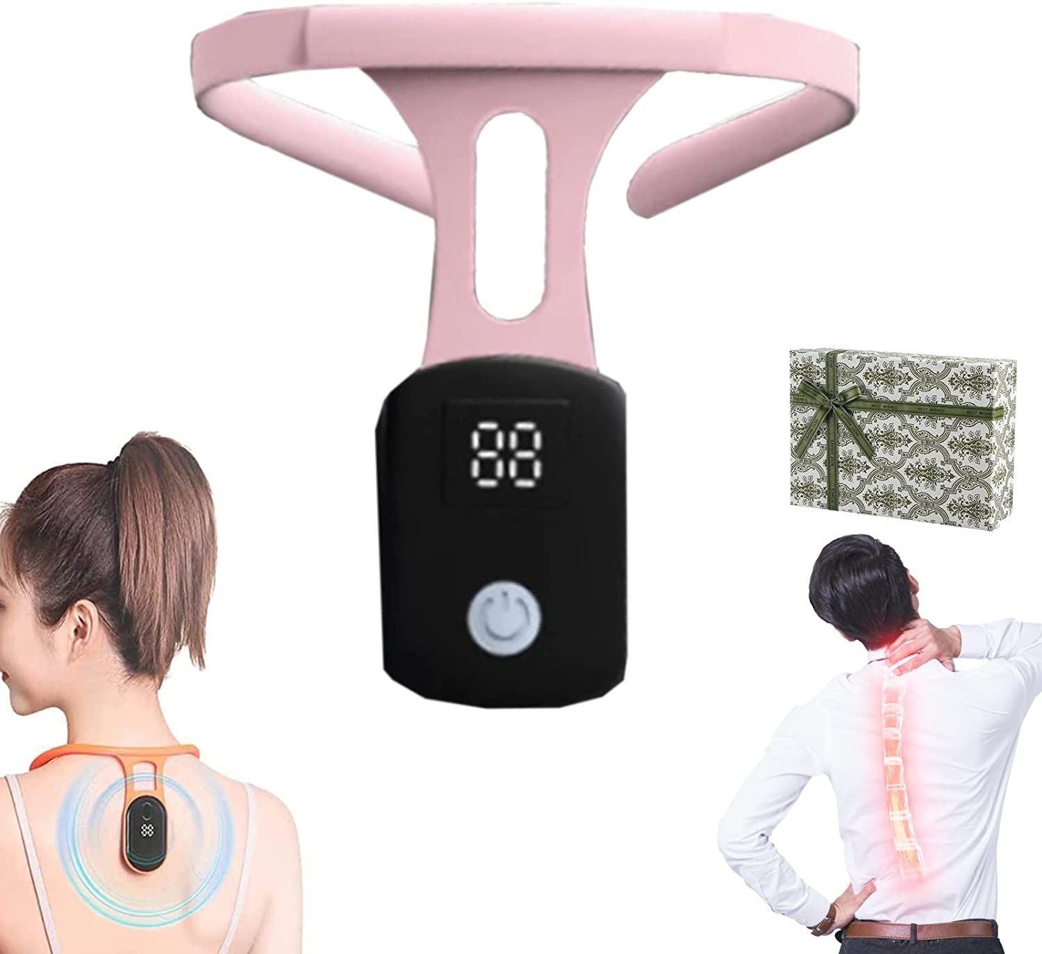 Smart Posture Corrector with Vibration Reminder – Adjustable Back Support Trainer