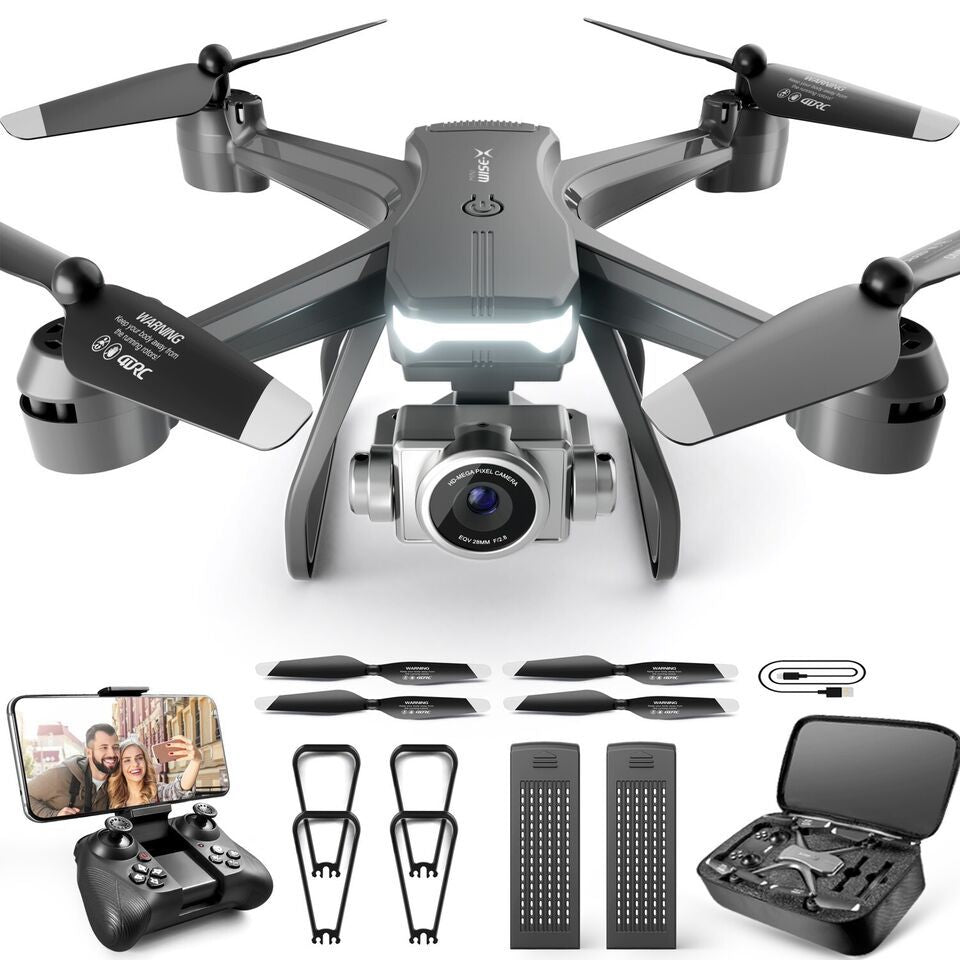 4DRC V14 RC Drone – 4K Dual Camera WiFi FPV Quadcopter with Bag & 2 Batteries