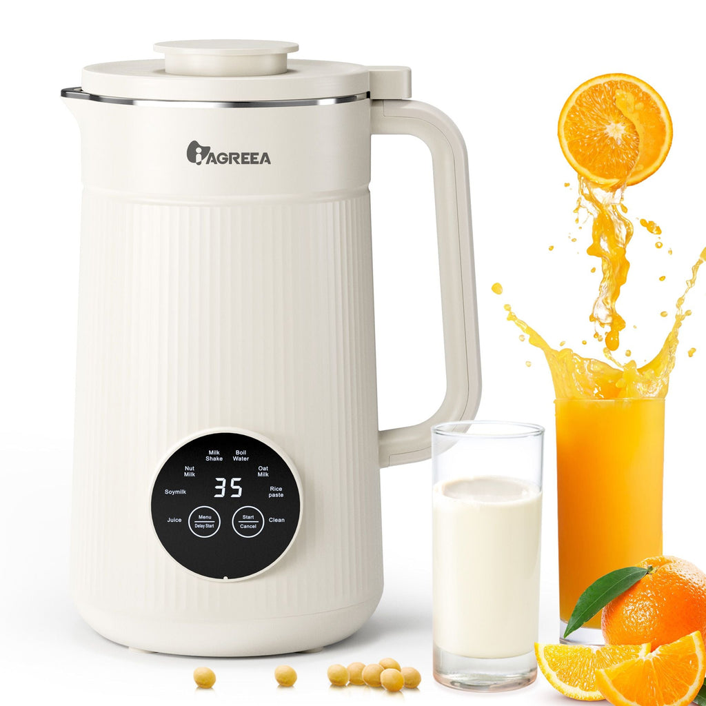 IAGREEA Nut Milk Maker 35oz | Almond Oat Soy Plant-Based Milk Machine