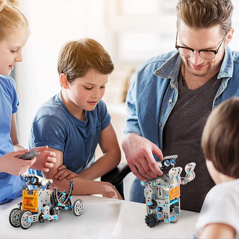 12-in-1 STEM Solar Robot Kit for Kids — Educational DIY Science Toy for Ages 8-13